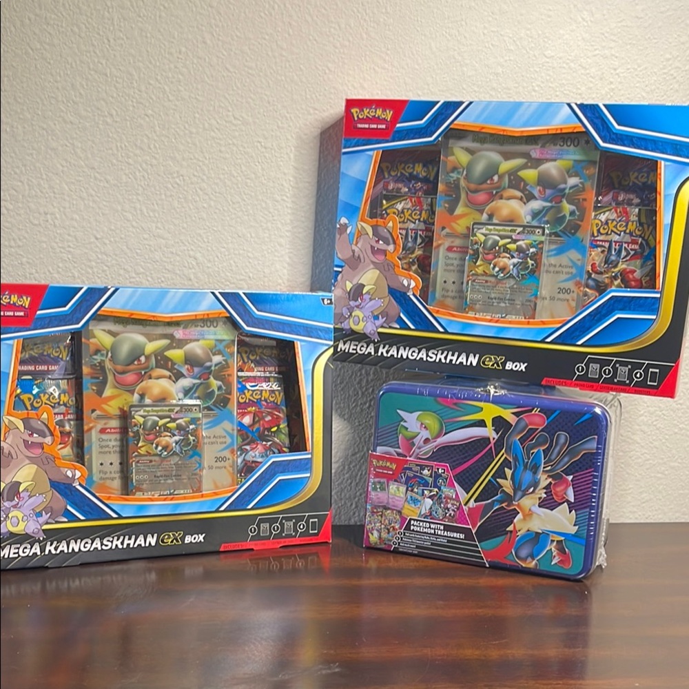 Pokémon TCG Mega Kangaskhan EX Box Set - with 2025 Mega chest 12 booster packs